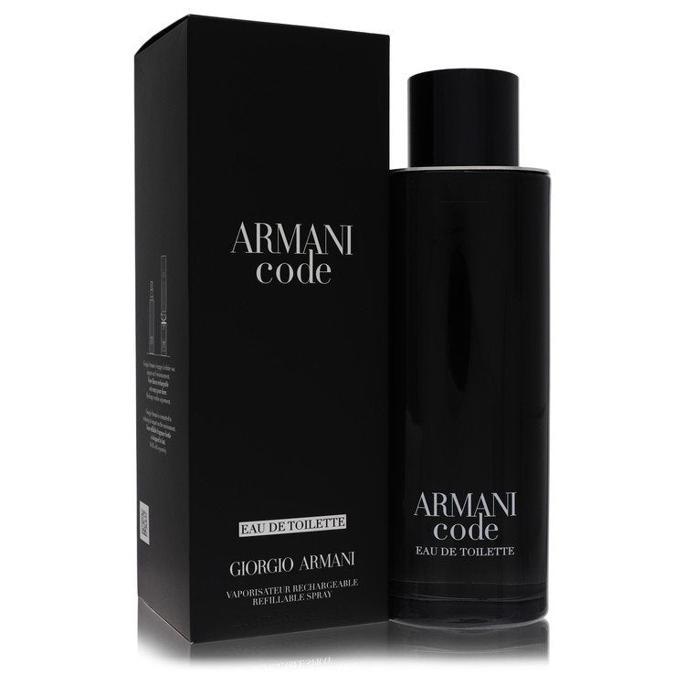 Armani Code by Giorgio Armani Eau De Toilette Spray Refillable 6.7 oz Armani Code by Giorgio Armani Eau De Toilette Spray Refillable 6.7 oz
